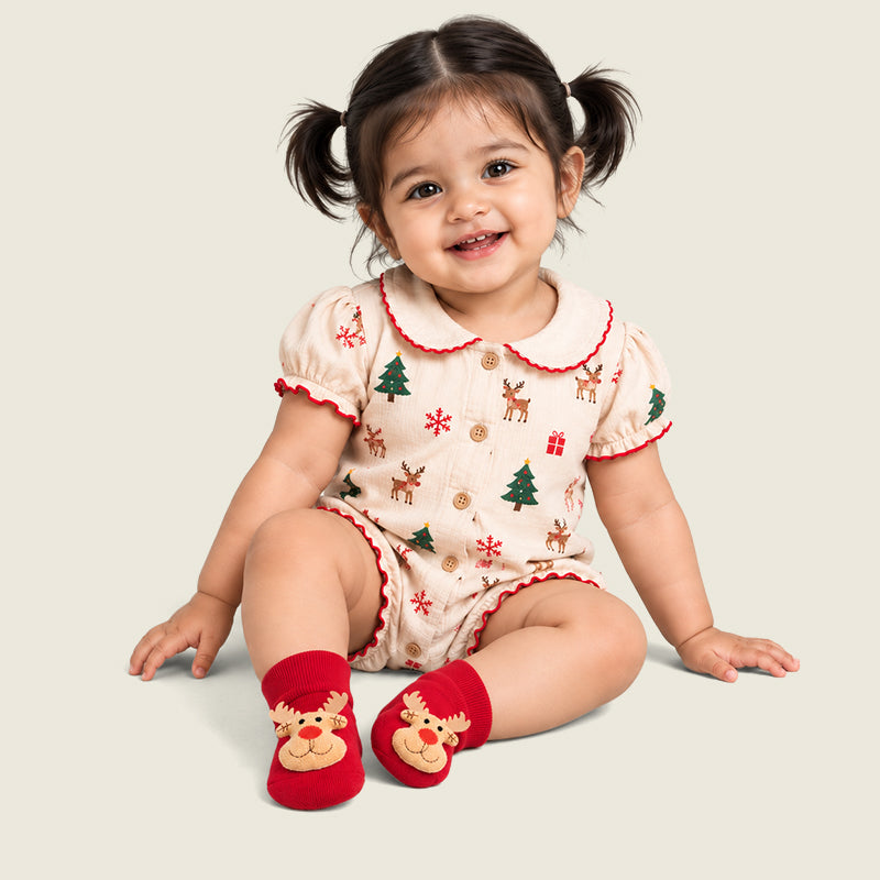 The Christmas Trio- Pack of 2 socks & Beanie