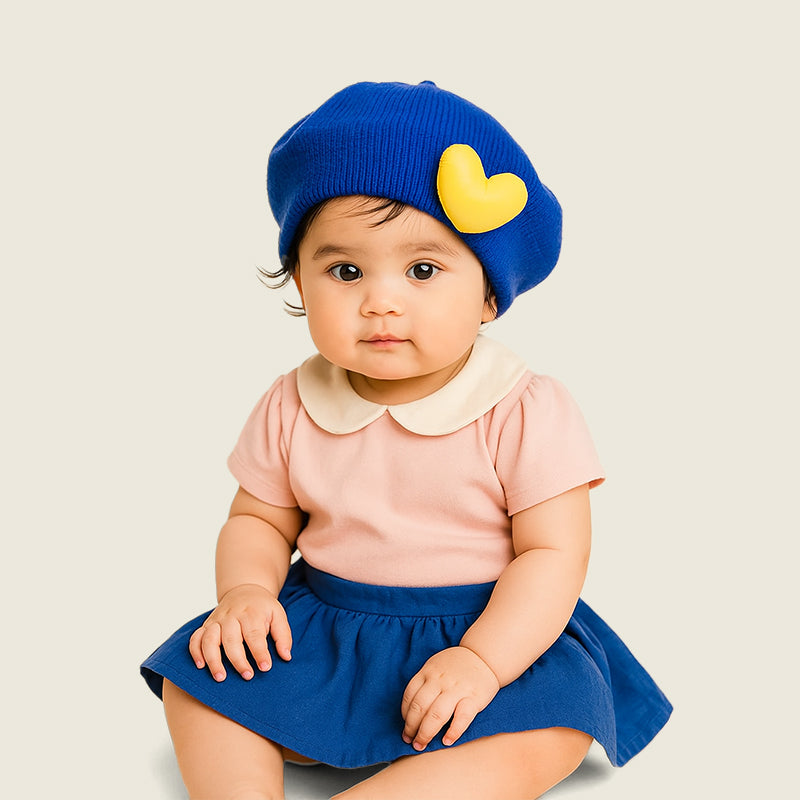 Baby Beret Hat – Parisian Style Knit Hat for Ages 2–6 Winter Ready