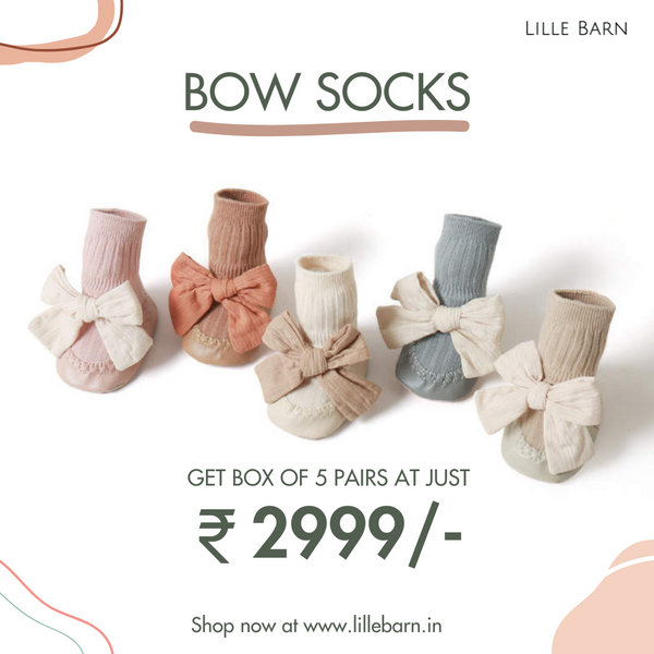 Pack 0f 5- Bow Baby Bow Socks