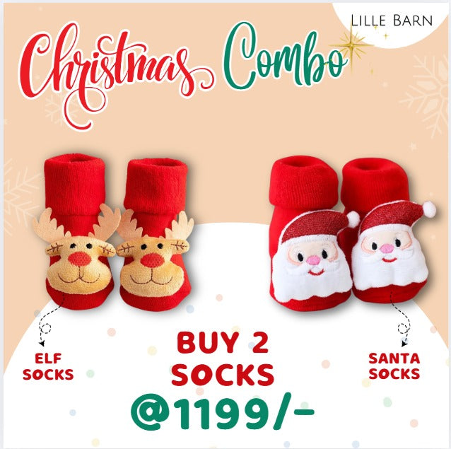 Pack of 2- Christmas Socks