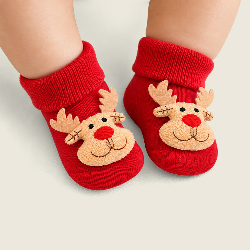 The Christmas Trio- Pack of 2 socks & Beanie