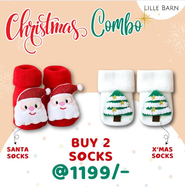 Pack of 2- Christmas Socks