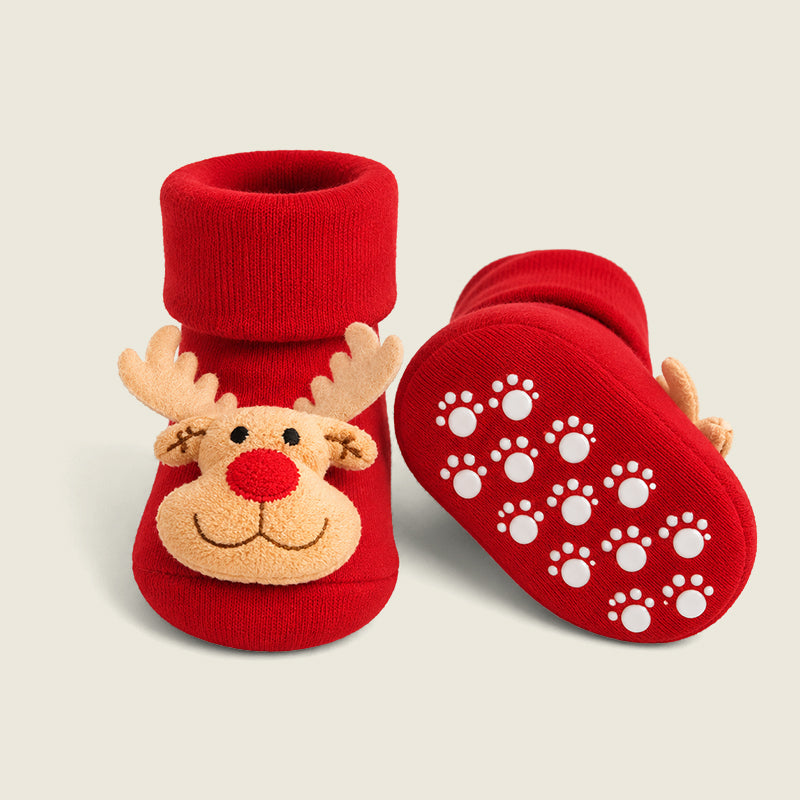The Christmas Trio- Pack of 2 socks & Beanie