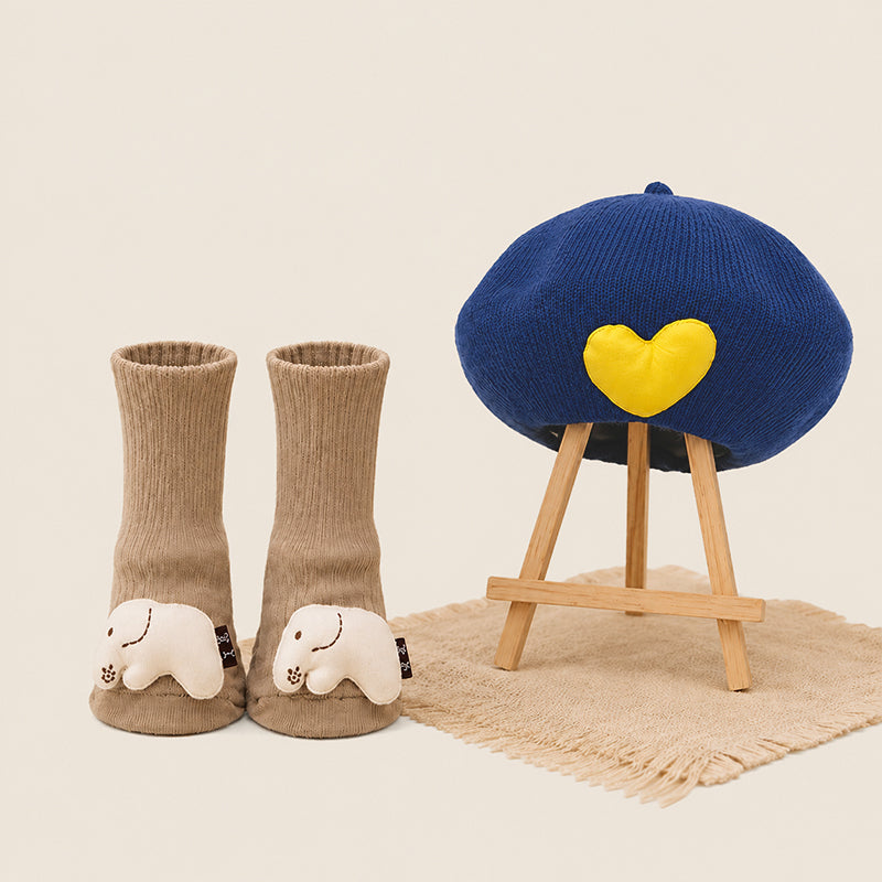 The Chic Bundle-Blue Beret Hat & The Elephanta socks