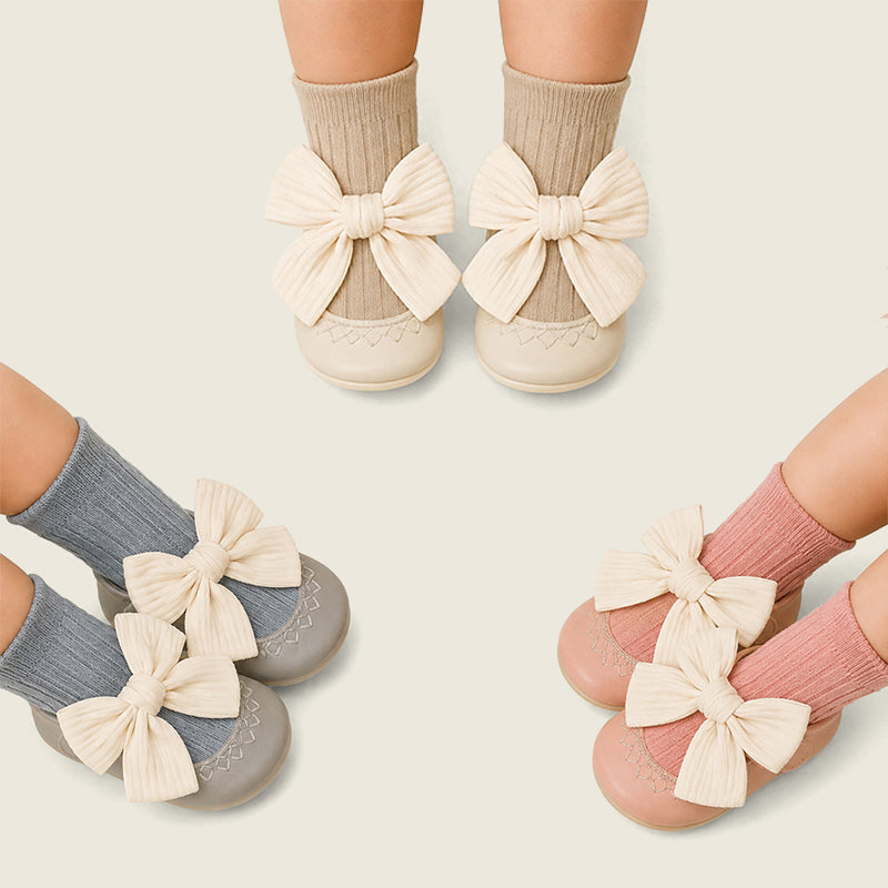 Pack of 3- Bow Baby Booties