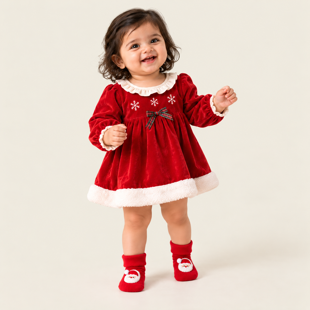 The Christmas Trio- Pack of 2 socks & Beanie