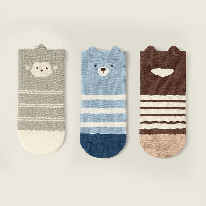 Bear Socks Bundle-Pack of 3 Baby Socks