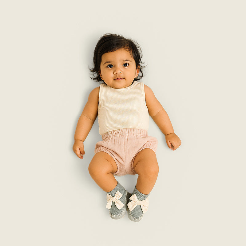 Bow Baby Sock Shoes