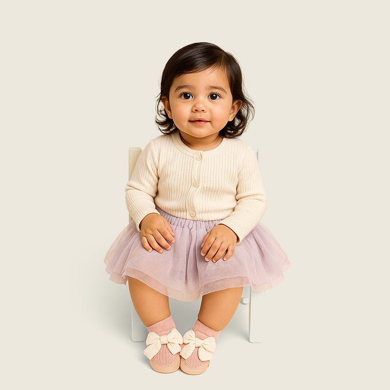Bow Baby Sock Shoes