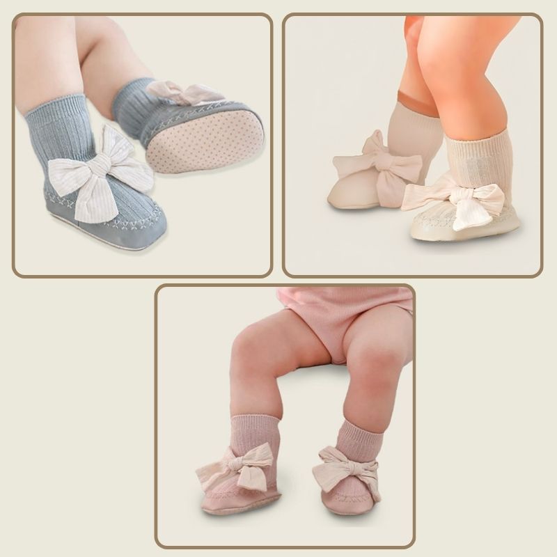Pack of 3- Bow Baby Socks