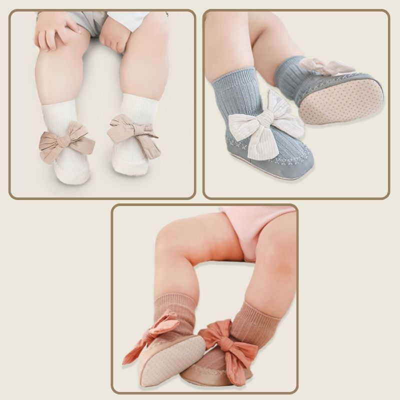 Pack of 3- Bow Baby Socks