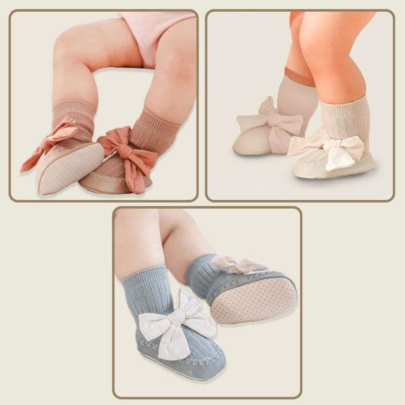 Pack of 3- Bow Baby Socks