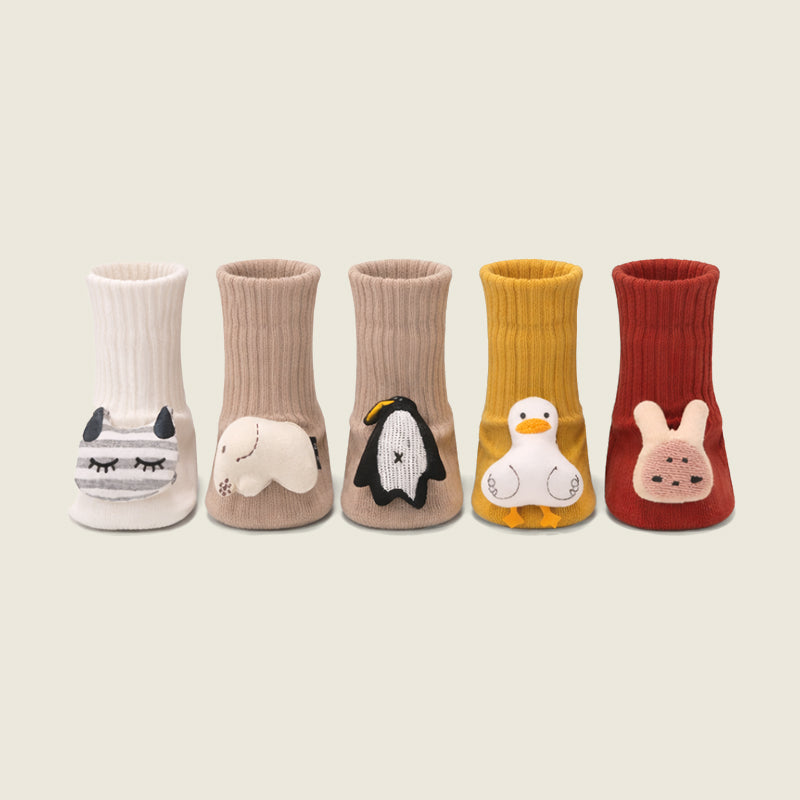 Pack of 5 - Animal Baby Socks