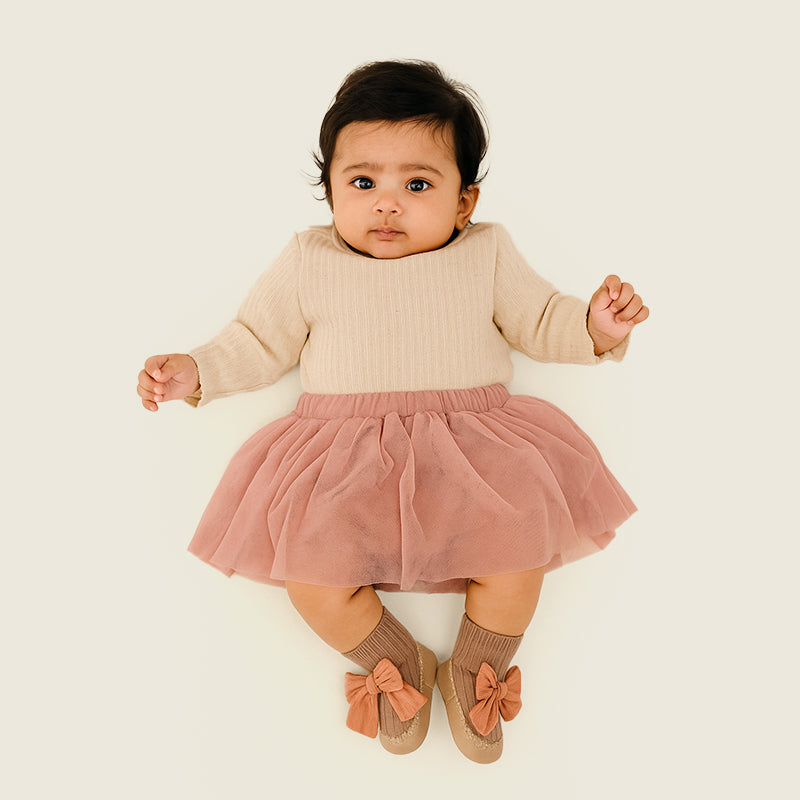 Bow Baby Sock Shoes