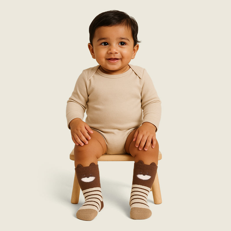 Bear Socks Bundle-Pack of 3 Baby Socks
