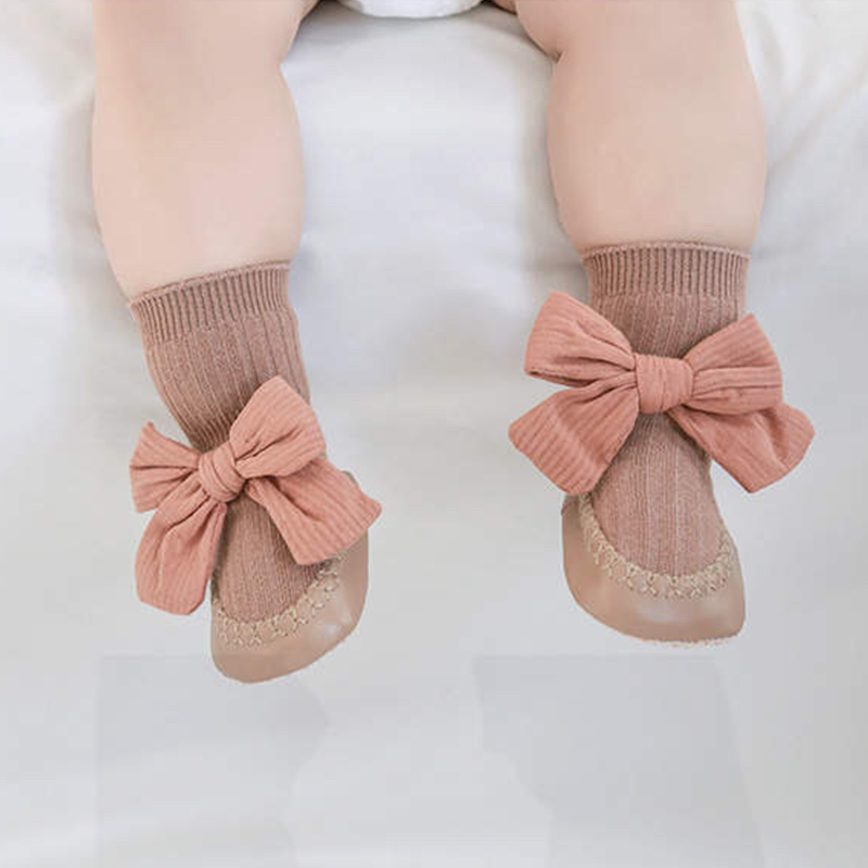 Celebrate Every Step of your baby with Lille Barn Baby Bow sock Shoes